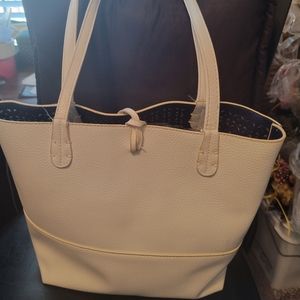 White Leather Purse